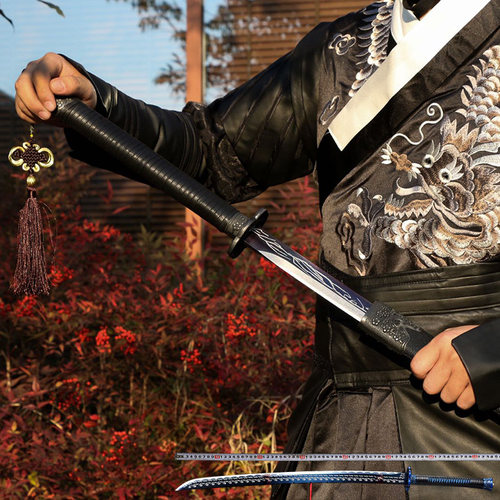 绣春刀一体长款雁翎刀真刀剑