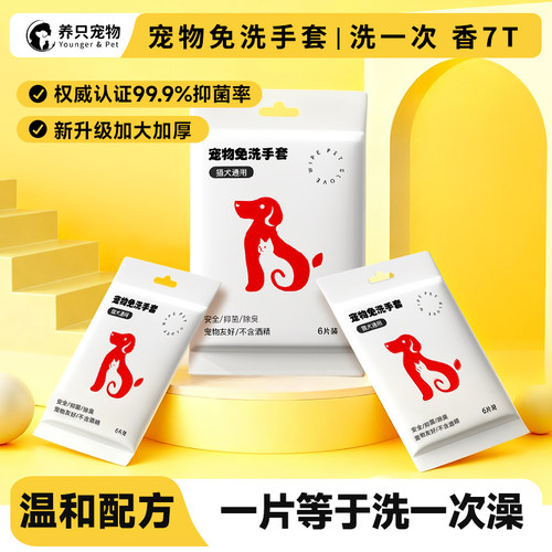 宠物免洗手套猫咪狗狗湿巾专用