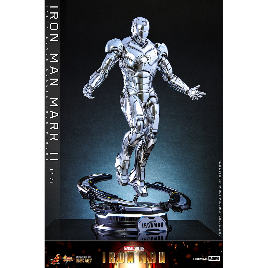 现货 HOTTOYS HT 1/6 MMS733D59 钢铁侠 MK2 2.0 压铸合金 可动