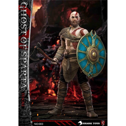 【现货】SHARKTOYS & SWTOYS 1/6 斯巴达战士 奎托斯 可动人偶
