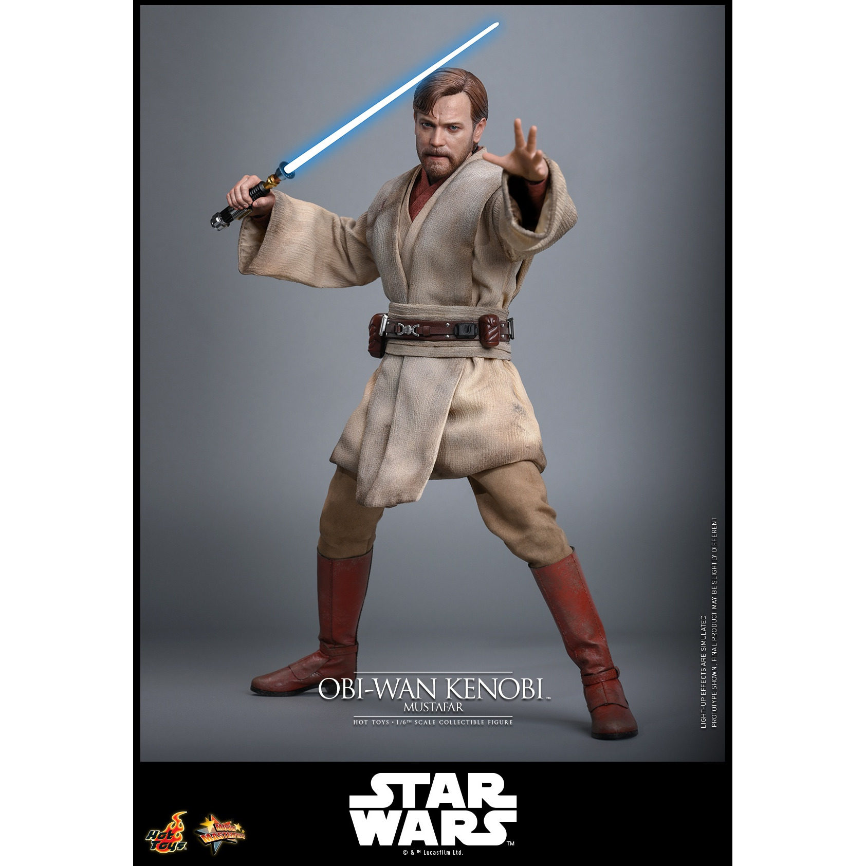 HOTTOYS HT 1/6 MMS843 星球大战前传3 西斯的复仇 欧比旺 人偶