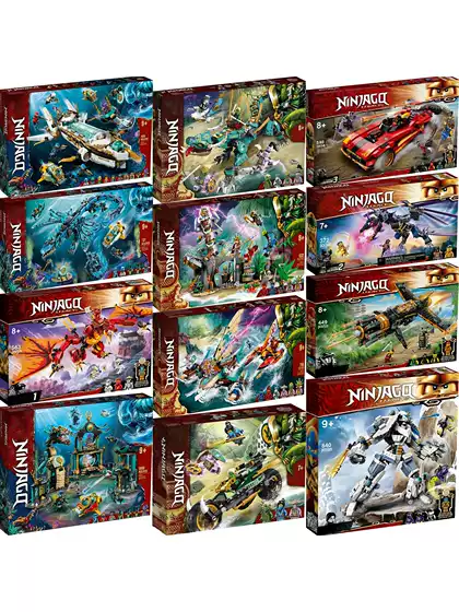 Ninjago/Ninjago Underwater Bounty Temple Guardian Village Jungle Dragon Titan Mecha Building Blocks