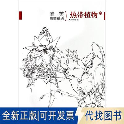 正版全新唯美白描精选（热带植物.4）9787539337920刘秋阳福建美术出版社2018-04-30