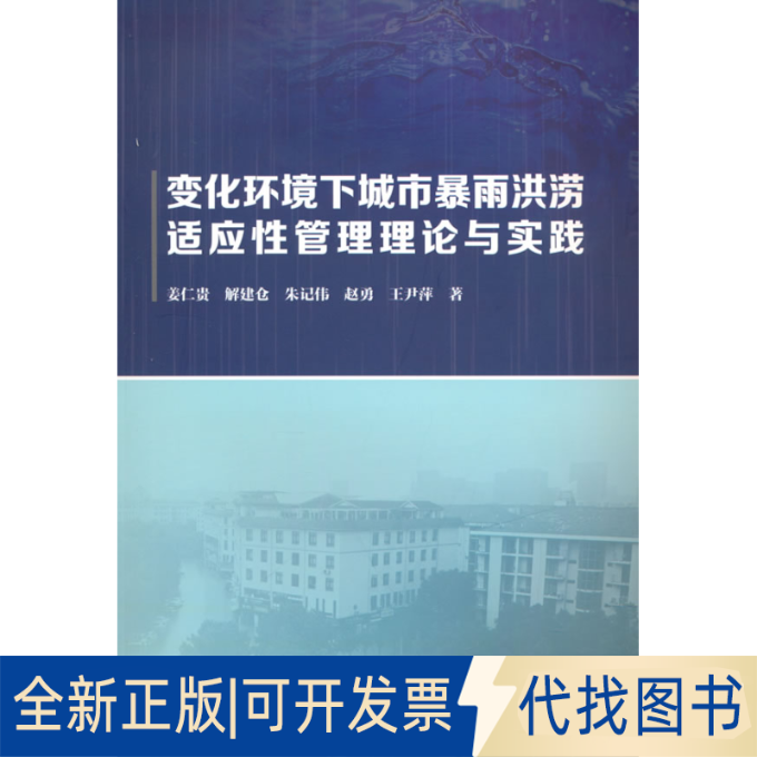正版全新变化环境下城市暴雨洪涝适应管理理论与实践9787517097570姜仁贵，解建仓，朱记伟，赵勇，王尹萍 著水利水电出版社