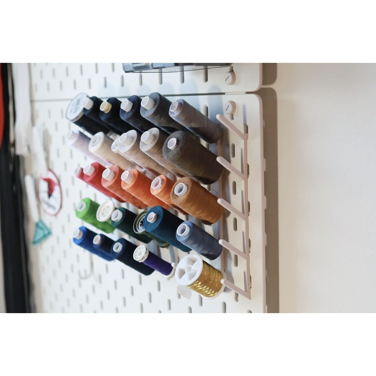 适用宜家SKADIS 斯考迪斯 宜家洞洞板配件 5个35mm直径小线塔支架,收纳整理,收纳洞洞板,淘宝优惠券,粉丝福利购,淘宝优惠卷