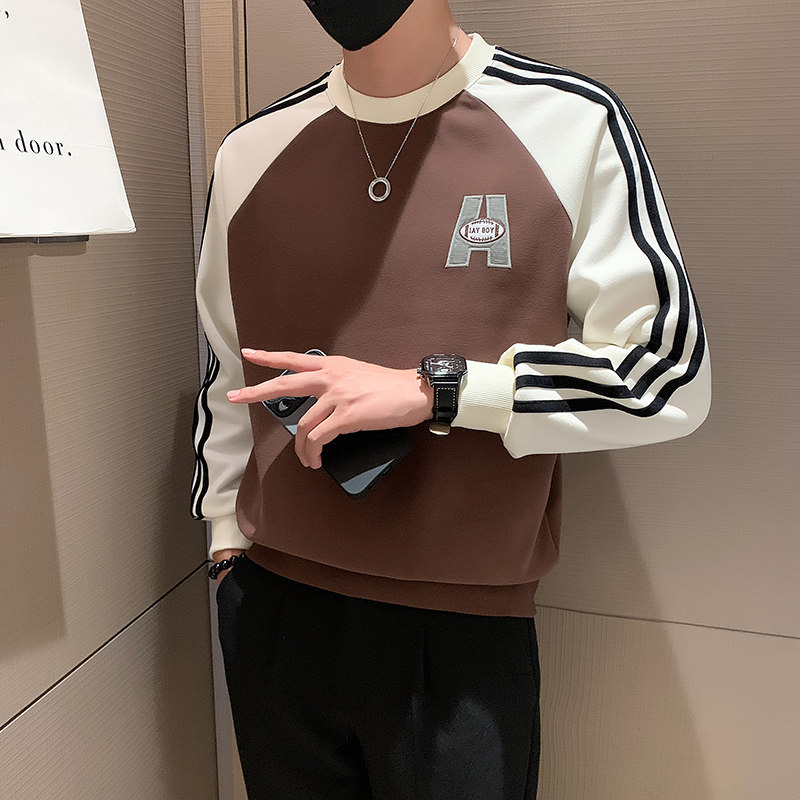 秋季新款个性潮牌撞色卫衣男潮牌W38-P65,男装卫衣,电商A370