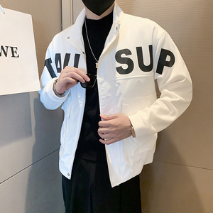 JK29-P98-控138店主秋季男士夹克外套工装宽松立领潮流休闲男图片
