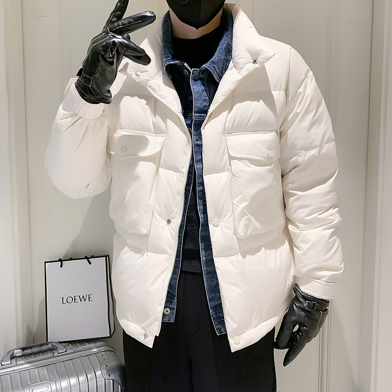 抖音直播假两件羽绒棉服宽松版棉衣A370-M808-P148,男装棉衣,电商A370
