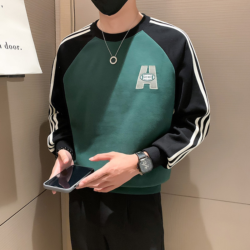 秋季新款个性潮牌撞色卫衣男潮牌W38-P65,男装卫衣,电商A370