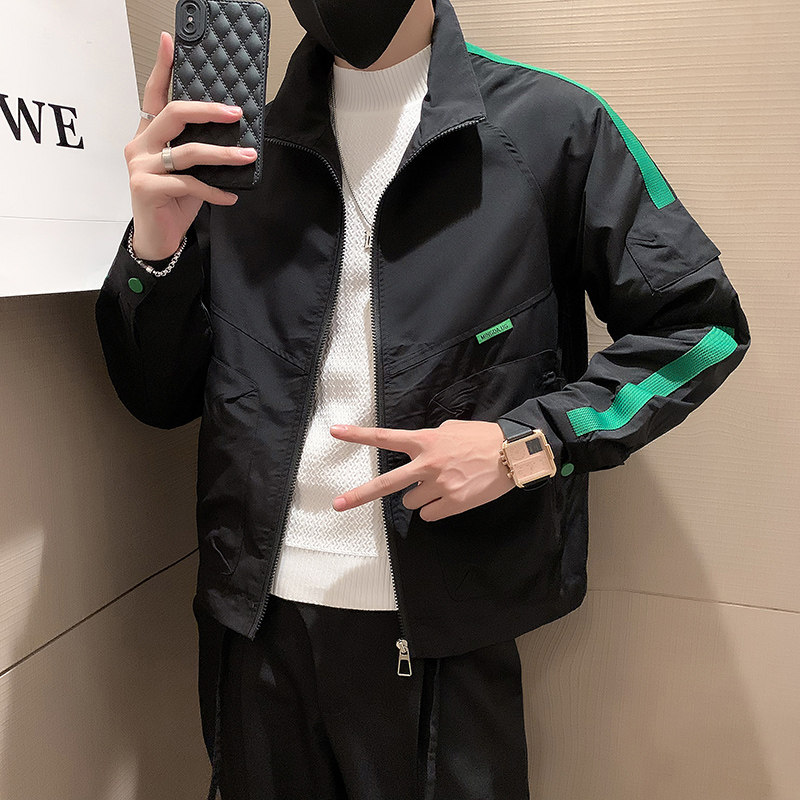 JK27-P88-控108-青少年个性潮牌夹克立领,男装夹克,电商A370