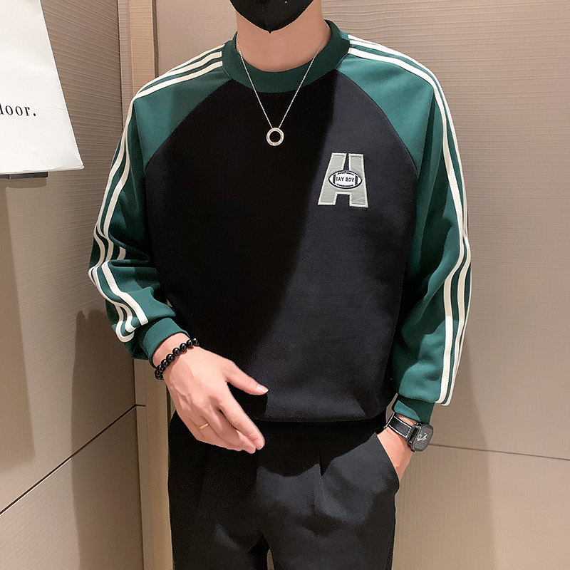 秋季新款个性潮牌撞色卫衣男潮牌W38-P65,男装卫衣,电商A370