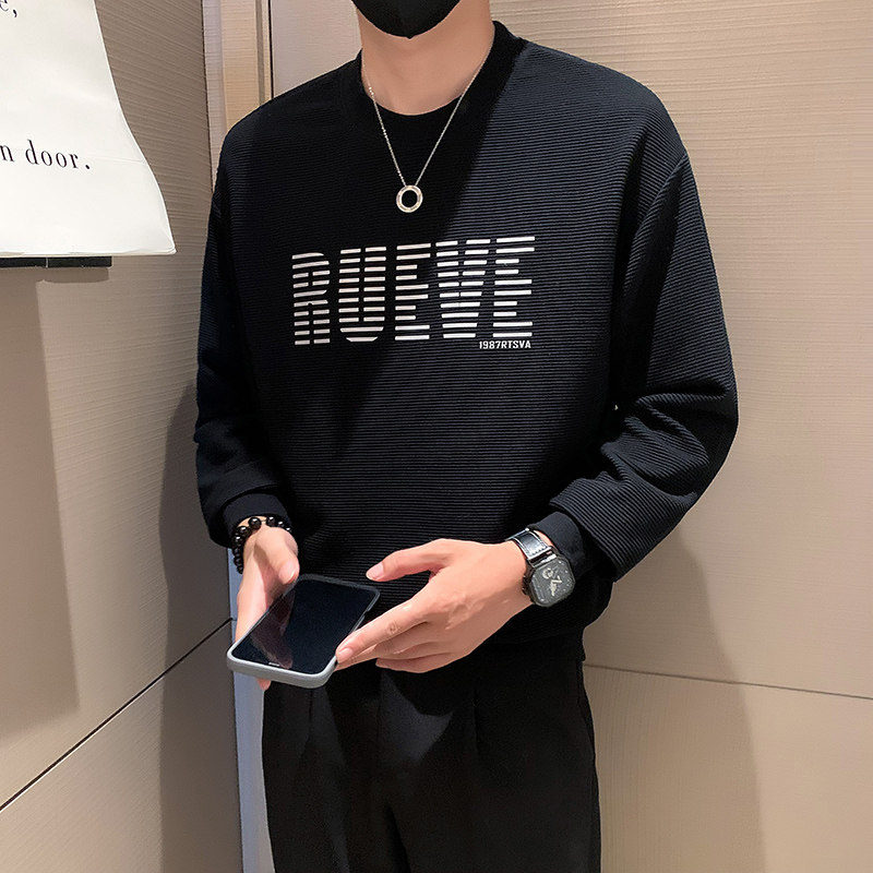 秋季新款个性潮牌套头圆领卫衣男W37-P65,男装卫衣,电商A370