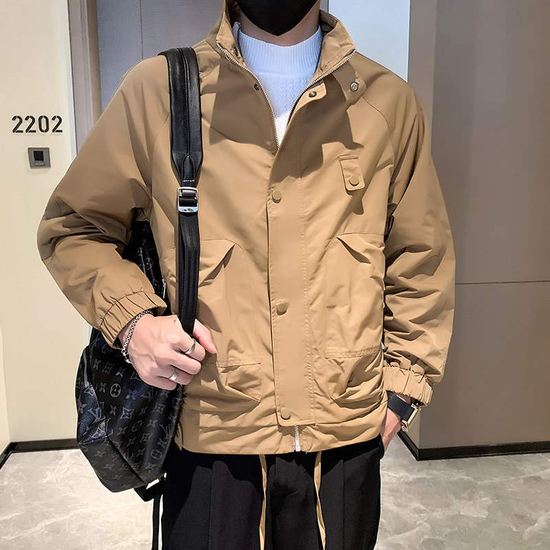 JK31-P98-控138秋季新款潮牌工装立领休闲夹克男,男装夹克,电商A370