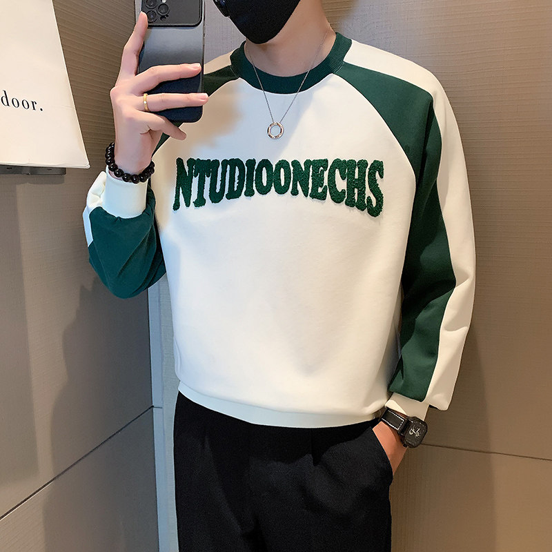 秋冬新款潮牌卫衣圆领打底衫男A370-W32-P65,男装卫衣,电商A370
