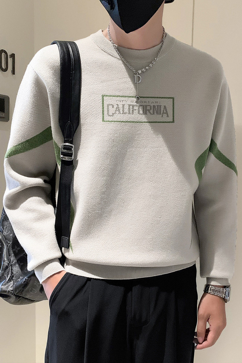 社会小伙秋冬新款圆领套头针织毛衣打底衫男潮MY218-P68-控98,男装针织衫/毛衣,电商A370
