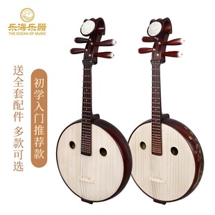 乐海中阮乐器初学者硬木骨花考级阮琴钢品中阮乐器直头阮琴DW11