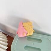 创意情侣海绵宝宝派大星适用AirPods4保护套1 2代Pro2苹果无线蓝牙耳机壳3代AirPodsPro3硅胶软壳5代防摔盒潮