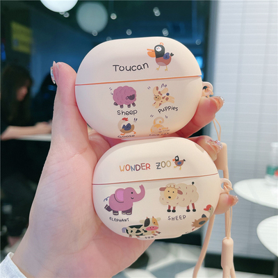 华为freebuds卡通动物蓝牙耳机壳