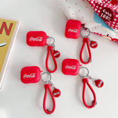 创意可口可乐盖子挂件AirPods4耳机壳适用苹果三代无线蓝牙保护套AirPodsPro二代防摔硅胶软壳个性 五代防摔盒