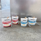 创意m记麦旋风雪糕适用AirPods2苹果蓝牙耳机壳2 3代情侣女AirPods4硅胶壳防摔AirPodspro2无线保护套5代Pro3