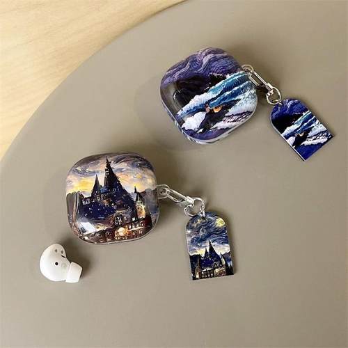 蓝牙耳机壳三星梵高油画保护壳