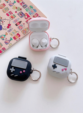 创意经典复古游戏机适用三星buds2保护套FE无线蓝牙耳机壳Galaxy buds pro硅胶防摔盒buds live耳机套2pro软