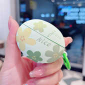 适用华为freebudsPro5耳机保护套se4小清新碎花5i6i7i满屏彩花6代防摔软壳女free 4e硅胶arc clip2耳机壳se2