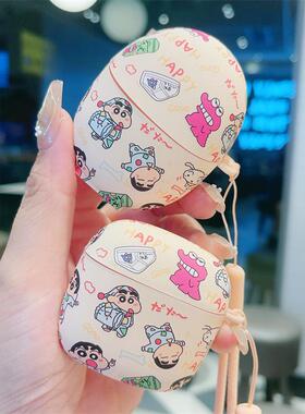 卡通可爱蜡笔小新适用7i华为freeclip2保护套freebudsPro3pro4/5蓝牙耳机壳se2硅胶se4软壳7i5i6i防摔盒5代4e