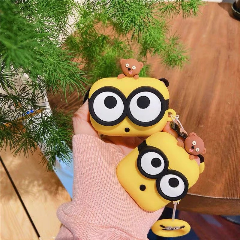 日韩卡通可爱萌大眼睛适用AirPodspro保护套1/2代硅胶软壳公仔苹果3代耳机包airpodspro2无线蓝牙防摔壳5代女,3C数码配件,耳机保护套,淘宝优惠券,粉丝福利购,淘宝优惠卷