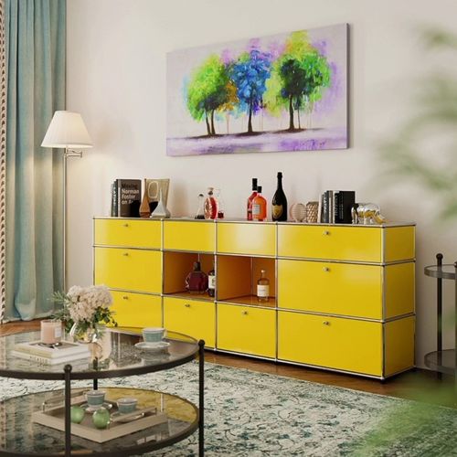 中古组合电视柜餐边柜简约不锈钢