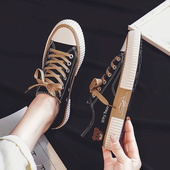 女ulzzang春季 ins板鞋 2023年新款 低帮帆布鞋 百搭韩版 学生布鞋 潮鞋