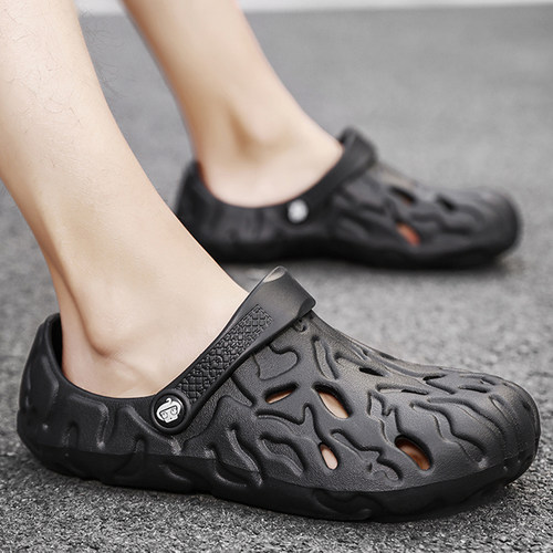 厨师防水雨鞋48夏季特大码洞洞鞋
