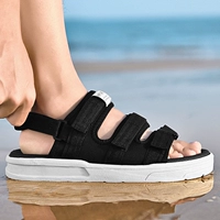 Dép nam đi biển 2019 mới dành cho sinh viên thể thao mùa hè phiên bản Hàn Quốc của giày đế mềm đôi có xu hướng đôi - Sandal giày boot nam