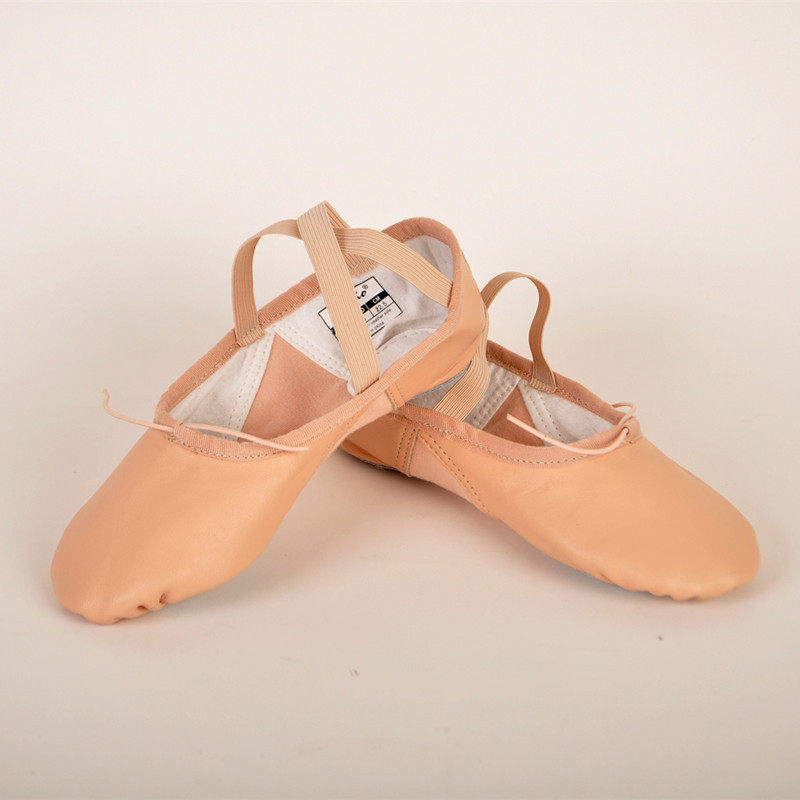 Vivgio艺尊新款超贴脚脚心弹力真皮 两底芭蕾舞鞋软鞋猫爪鞋V223L