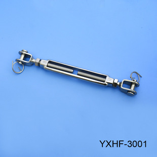 不锈钢勾圈型开体拉紧器花兰螺栓  调节钢丝绳配件U型叉叉花篮