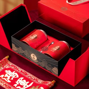 高档茶叶包装盒空礼盒岩茶肉桂大红袍长泡袋摆泡装礼盒装空盒定制