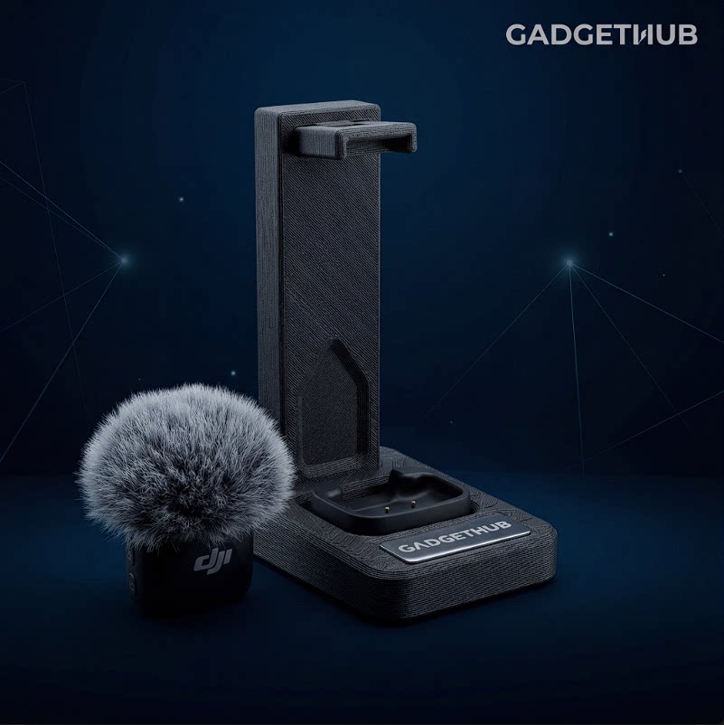 适用大疆DJIMic/MicMini无线麦克风桌面支架直播收音访谈底座