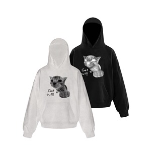 ATOP优等生原创趣味可爱印花连帽卫衣男女重磅宽松情侣装帽衫外套