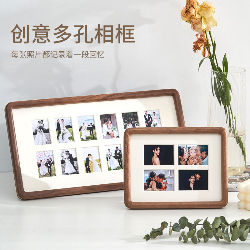 圆角实木相框真玻璃高品质