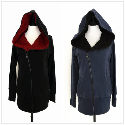 两色入~亚文化中长款长袖街头暗黑连帽卫衣拼接外套女巫微瑕包邮