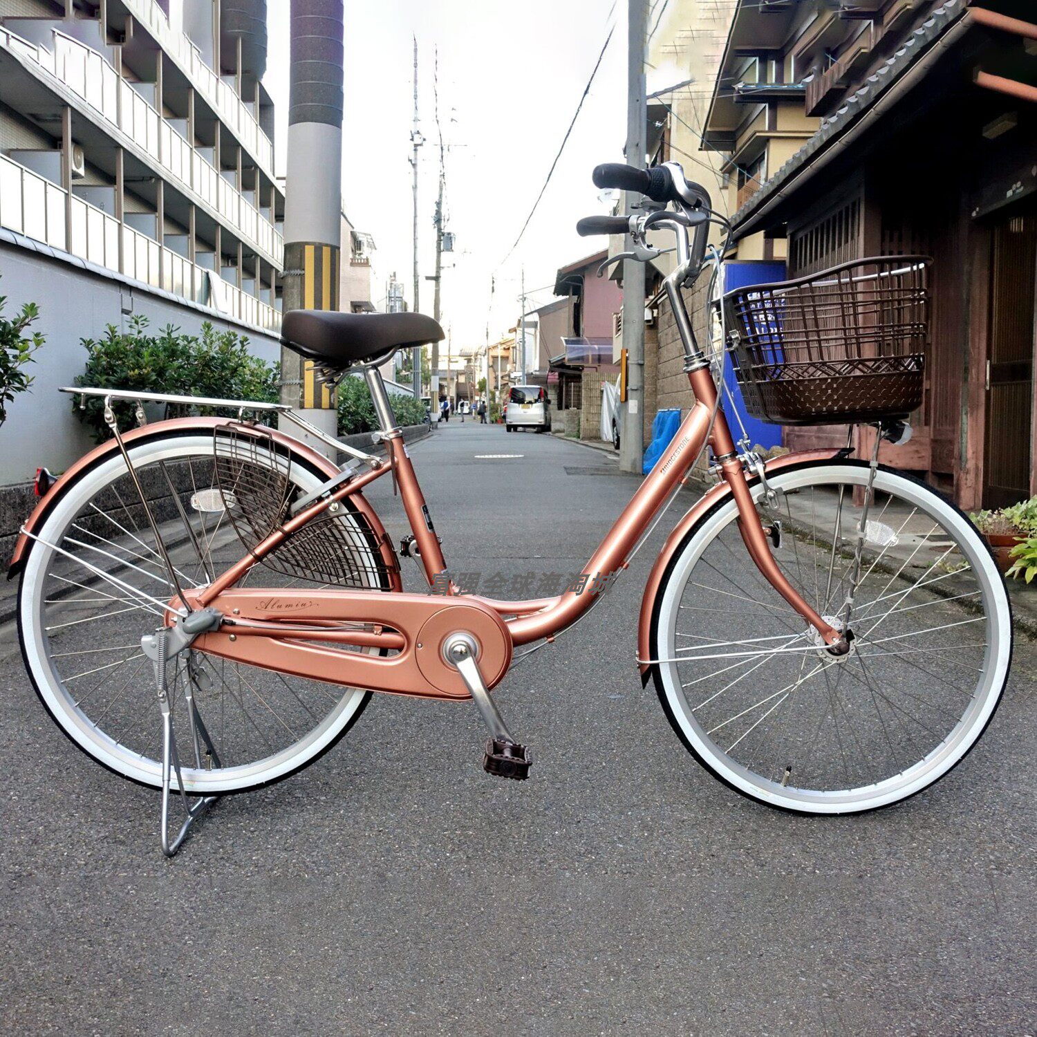 日本直送普利司通24寸单速轻便购物自行车26禧玛诺3档变速Alumiu