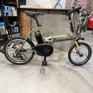 日本直送松下本土版 轻量型可折叠电动助力自行车7档变速铝架