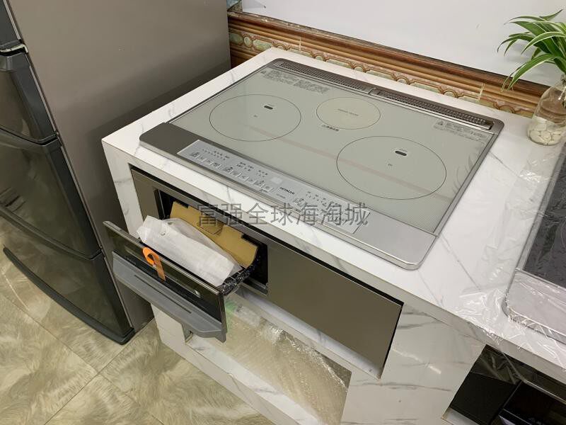 日本代购日立电磁炉3眼大功率电磁加热烤箱灶蒸煮多功能灶HT-M60s