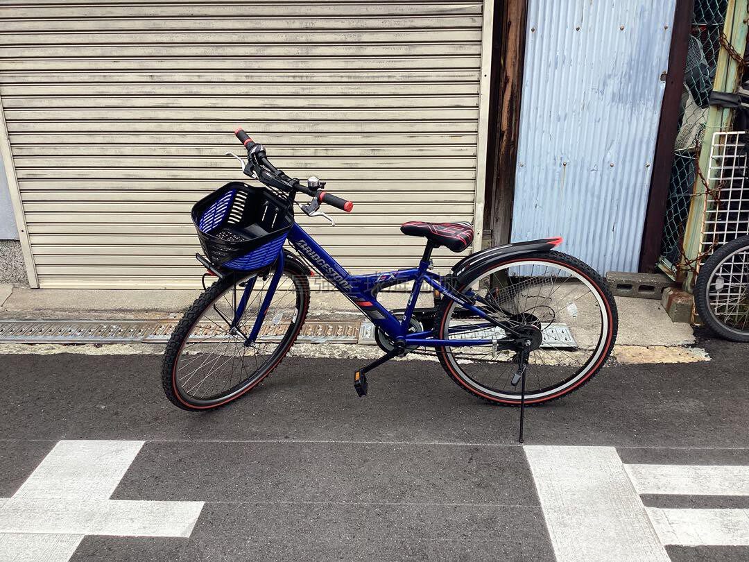 日本直送普利司通6档变速带式制动反光框架安全青少年自行车SEX