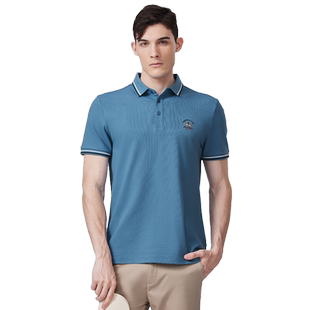 Posemer/堡马男装25夏新款定制短袖POLO衫经典翻领短袖T恤凉感