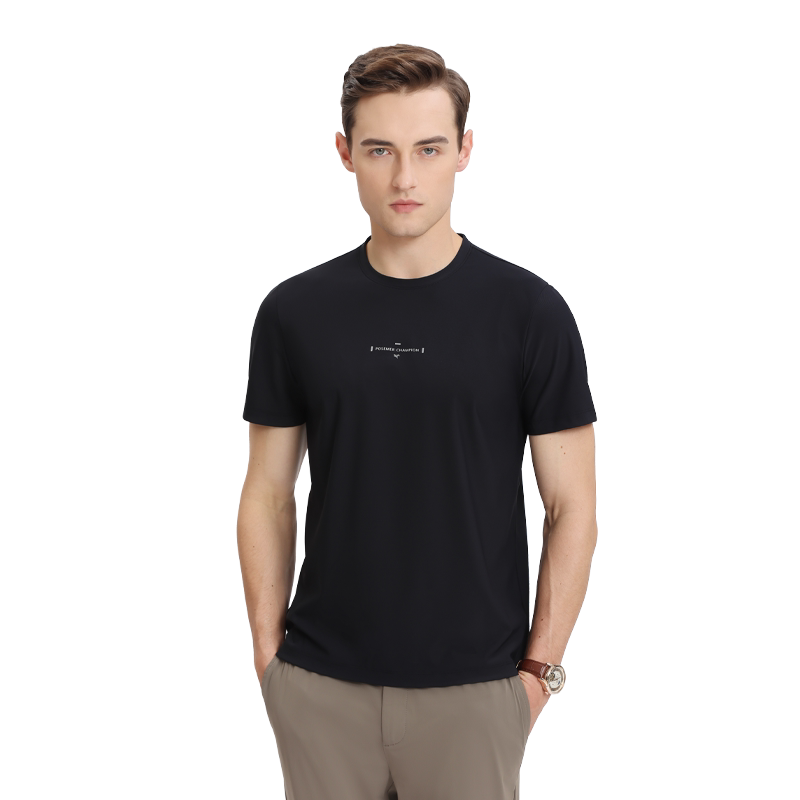 Posemer/堡马男亲肤舒适短袖T恤