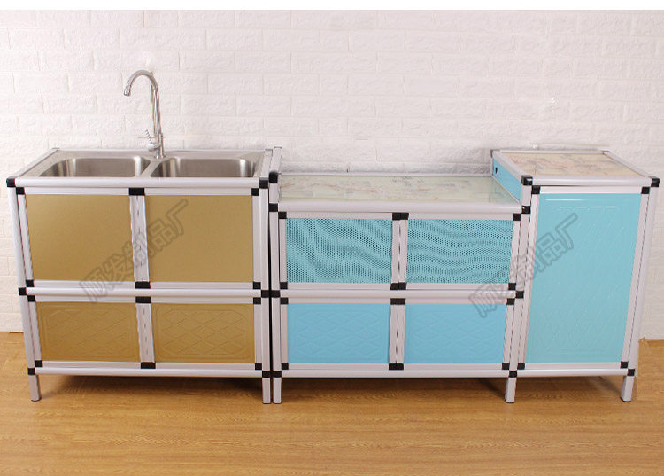 不锈钢厨房水槽柜洗菜洗碗盆简易单双槽带支架水池储物一体灶台柜,家装主材,水槽套餐,淘宝优惠券,粉丝福利购,淘宝优惠卷