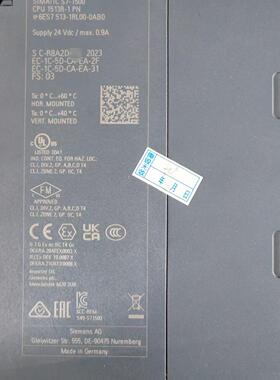 6ES7 513-1RL00-0AB0 工控PLC模块 S7-1500 CPU 1PN议价维修