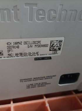 议价安捷伦示波器，型号DSO7014B，100MHz带宽，4通道维修