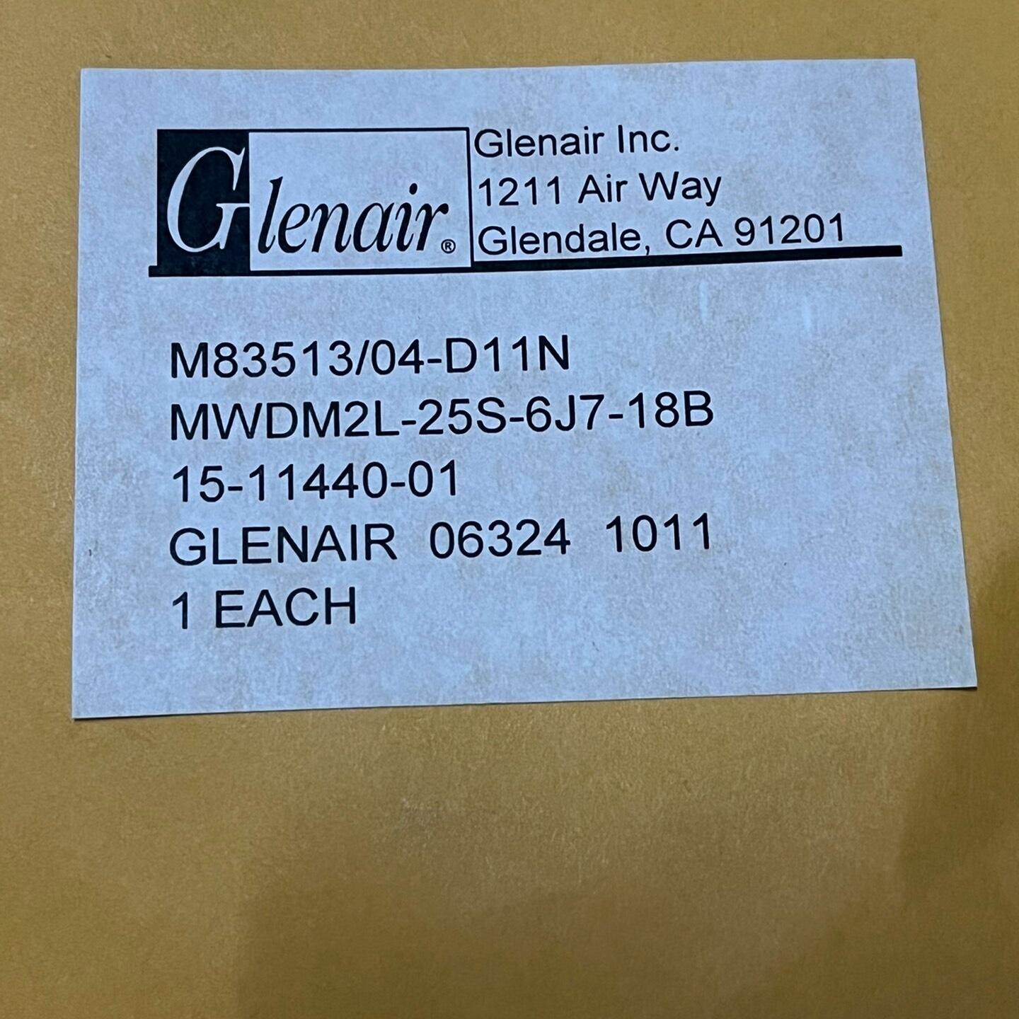 MWDM2L-25S-6J7-18B Glenair工业连接器电子元器件配件议价维修